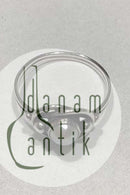 Georg Jensen Sterling Sølv Ring No 5 m Perle