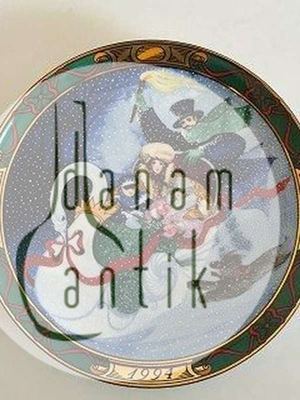 Royal Copenhagen Den Kære Familie 1994 Platte "Kanetur"