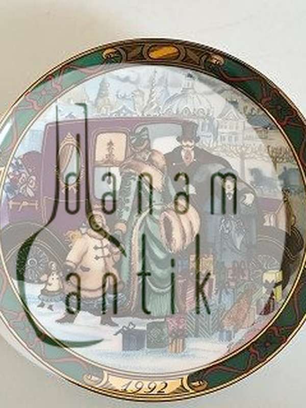 Royal Copenhagen Den Kære Familie 1992 Platte "Juleindkøb"