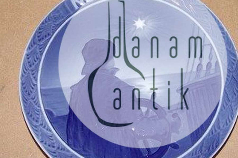 Royal Copenhagen Juleplatte fra 1927 med Fransk indskription "Noel"