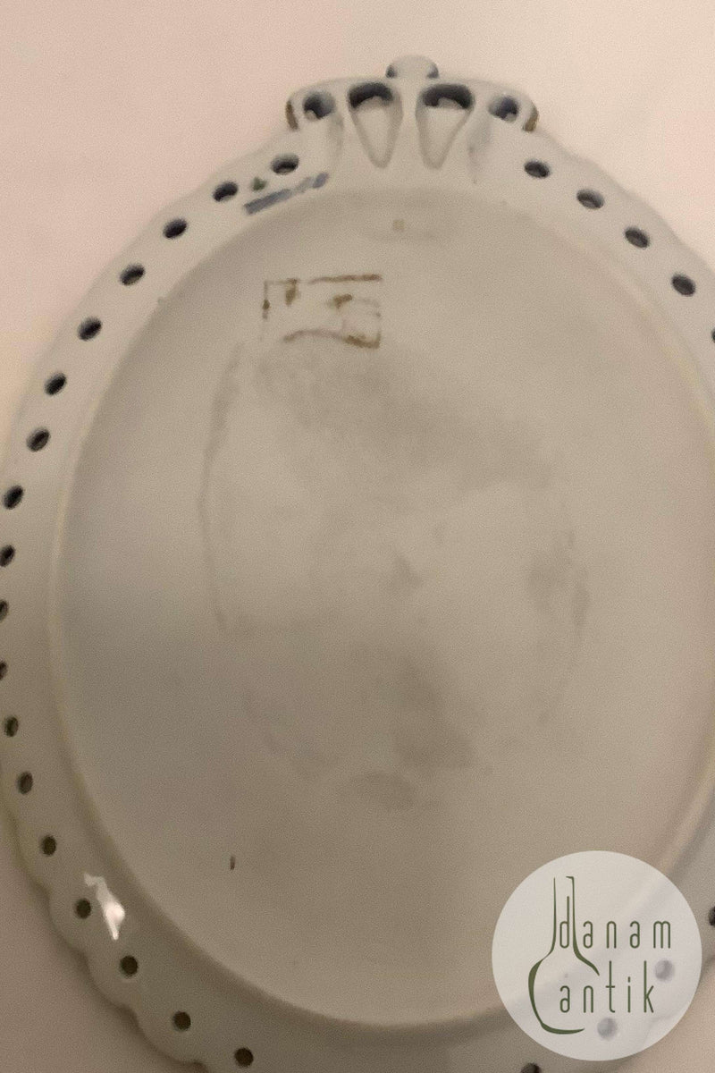 Royal Copenhagen Mindeplatte fra 1898 RC-CM017A med guld