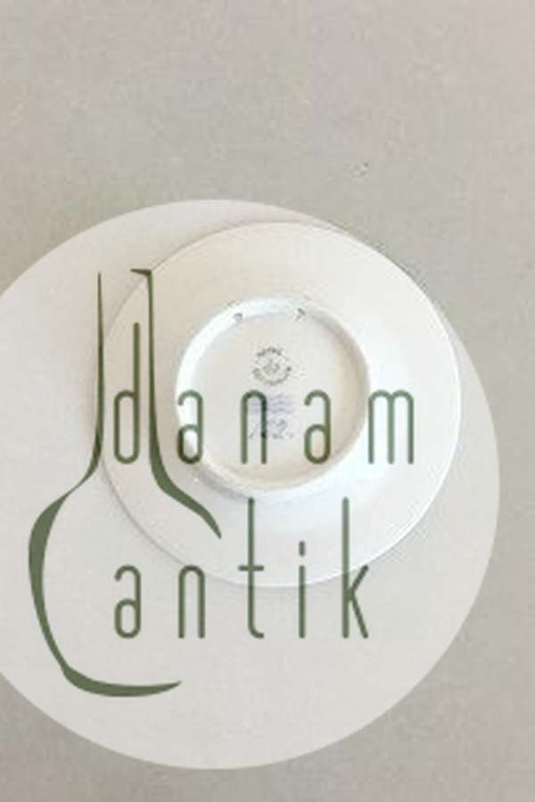 Royal Copenhagen Mindeplatte med Dannebrog og Kronborg