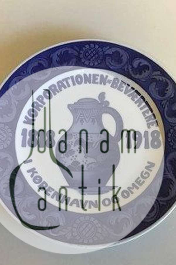 Royal Copenhagen Mindeplatte fra 1918 RC-CM180