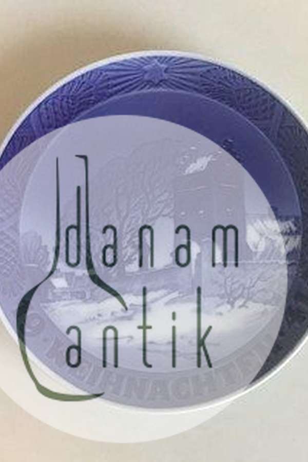 Royal Copenhagen Juleplatte fra 1941 med Tysk indskription "Weihnachten"