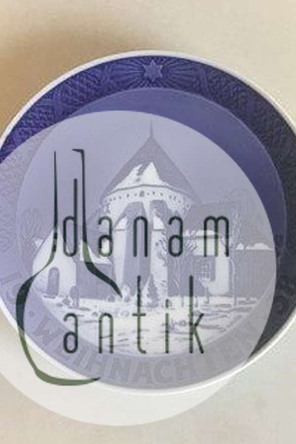 Royal Copenhagen Juleplatte fra 1938 med Tysk indskription "Weihnachten"