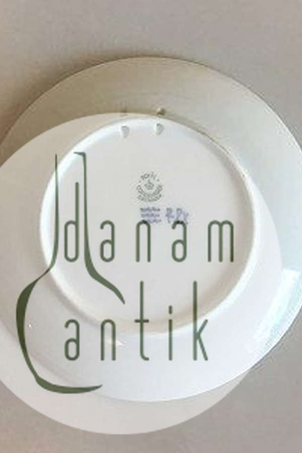 Royal Copenhagen Juleplatte fra 1938 med Engelsk Tekst "Christmas"