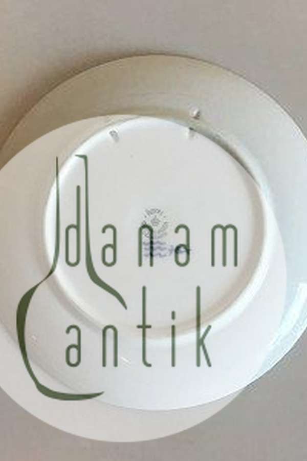 Royal Copenhagen Juleplatte fra 1935 med Engelsk indskription "Christmas"