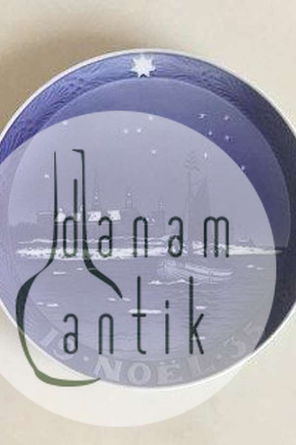 Royal Copenhagen Juleplatte fra 1935 med Fransk indskription "Noel"