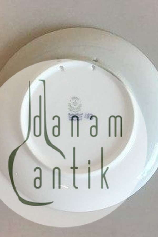 Royal Copenhagen Juleplatte fra 1930 med Engelsk indskription "Christmas"