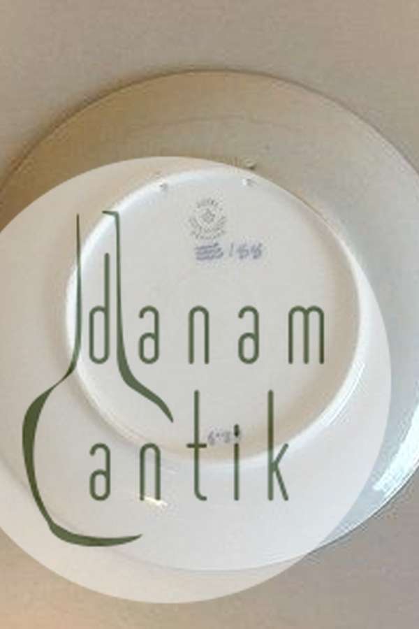 Royal Copenhagen Juleplatte fra 1923 med Tysk indskription "Weihnachten"