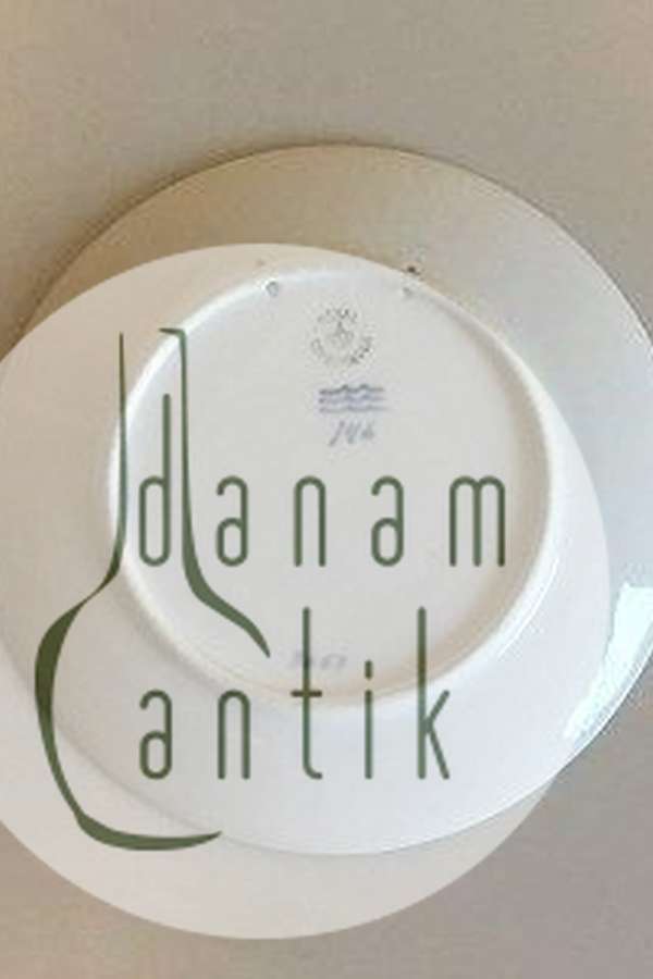 Royal Copenhagen Juleplatte fra 1913 med Tysk indskription "Weihnachten"