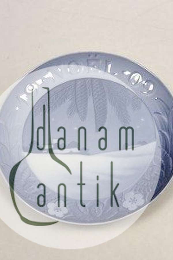 Royal Copenhagen Juleplatte fra 1909 med Fransk indskription "Noel"