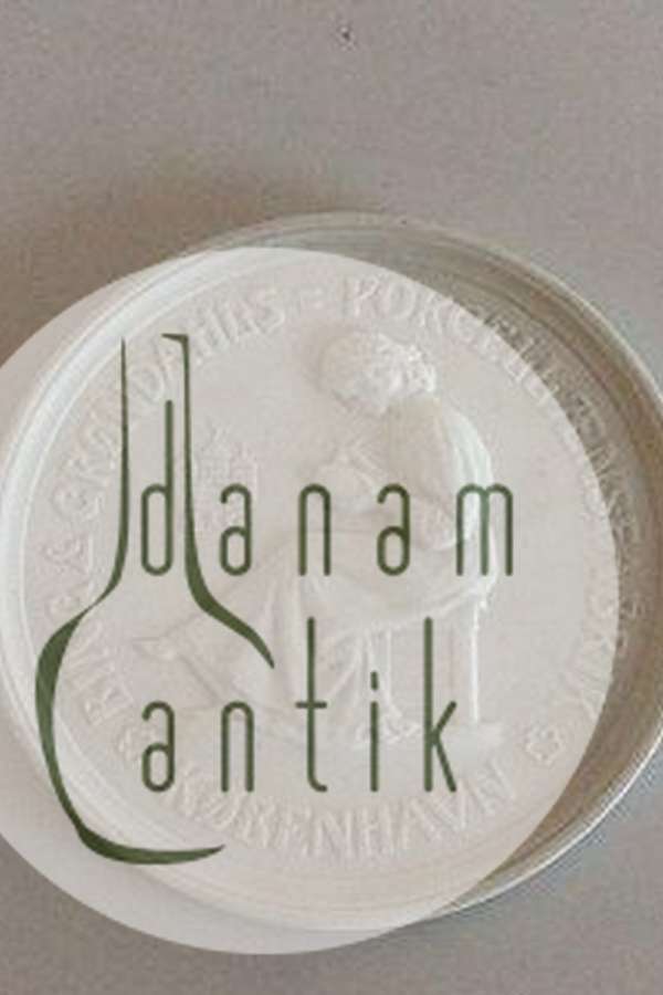 Bing & Grøndahl Forhandler skilt i Bisque.