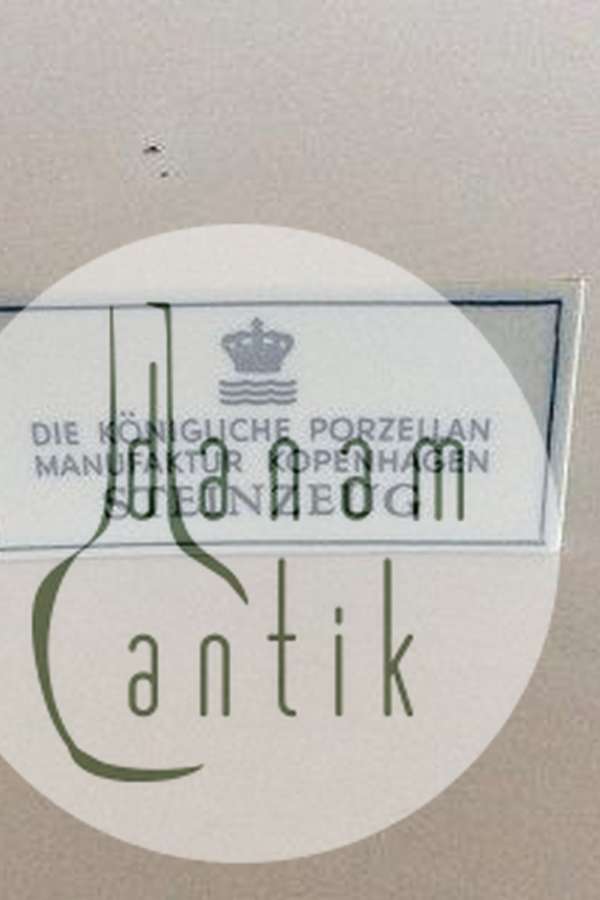 Royal Copenhagen Dealer Advertising Sign "Steinzeug" Stoneware