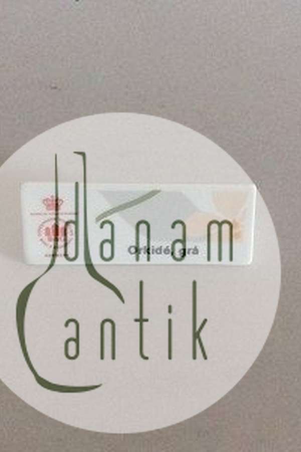 Bing & Grøndahl Dealer Advertising Sign "Orchid, Grey"