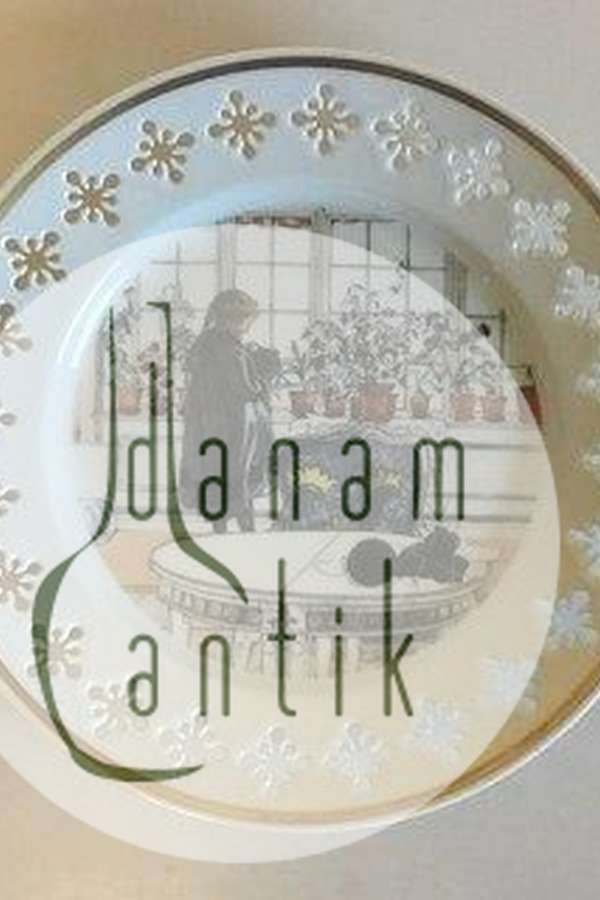 Bing & Grøndahl Carl Larsson platte "Blomstervinduet" Serie 1, Nr. 1, 1977