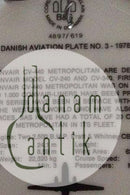 Bing & Grøndahl SAS Flyver Platte No 3 1978