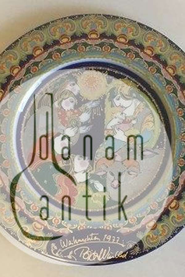 Bjørn Wiinblad Rosenthal Juleplatte fra 1977