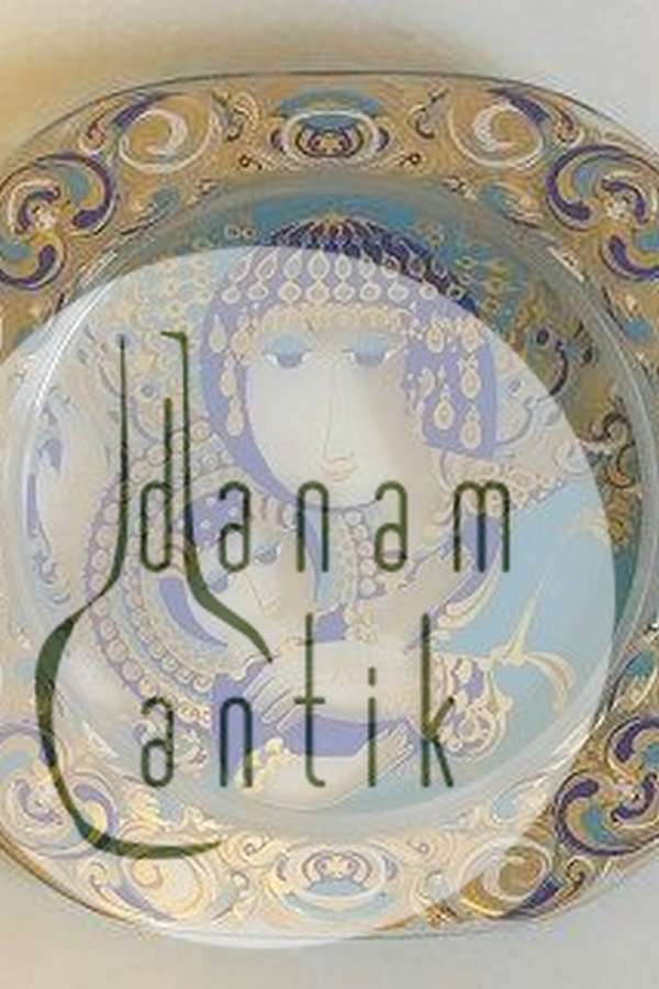 Bjørn Wiinblad Rosenthal Studio-Line Juleplatte i Glas fra 1976