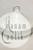 Royal Copenhagen Hvid Vifte Ragoutfad med Låg No. 11503