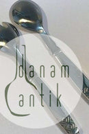 Georg Jensen Sterling Sølv/Stål Rune Serveringssæt, lille