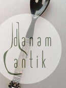 Georg Jensen Sterling Sølv Konge Serveringsgaffel (med ben) No 108B