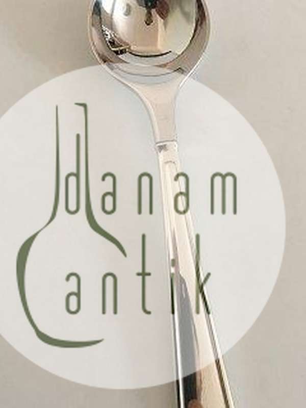 Georg Jensen Koppel Sterling Sølv Ske med Stålmontage