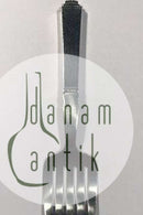 Georg Jensen Sterling Sølv Pyramide Sildegaffel med stål No 216