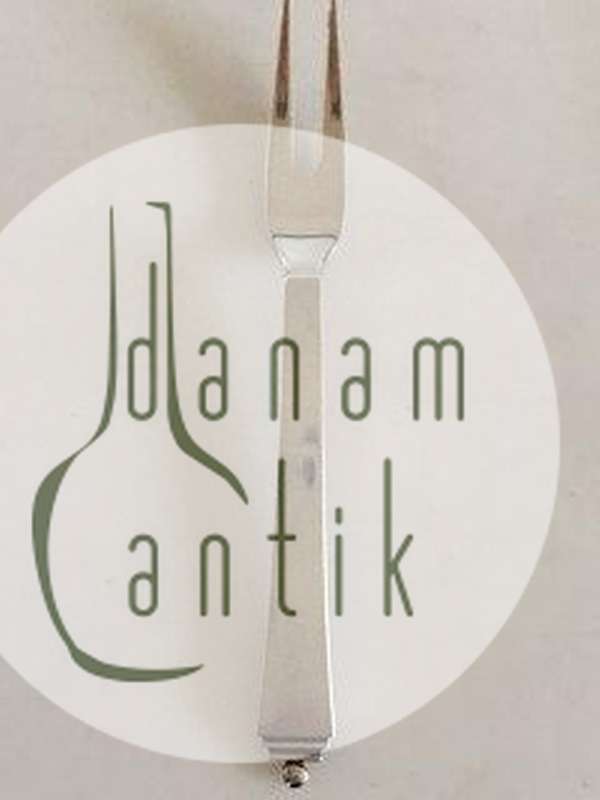 Georg Jensen Pyramide Sterling Sølv Asiegaffel No 146