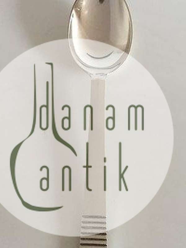 Georg Jensen Sterling Sølv Relief Stor Spiseske No 001A