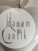 Royal Copenhagen Sterling Sølv Halskæde med Hvidt Hjertevedhæng af Porcelæn.