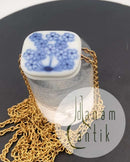 Royal Copenhagen Porcelæns vedhæng med kæde