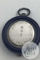 Royal Copenhagen/ Anton Michelsen Kreuz Anhänger Sterling Silber und Porzellan