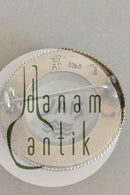 Royal Copenhagen Jais Nielsen Brosche von Dragsted Silversmiths In Celedon Glasur