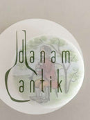 Royal Copenhagen Porzellanknopf mit handgemaltem Motiv eines Musikers