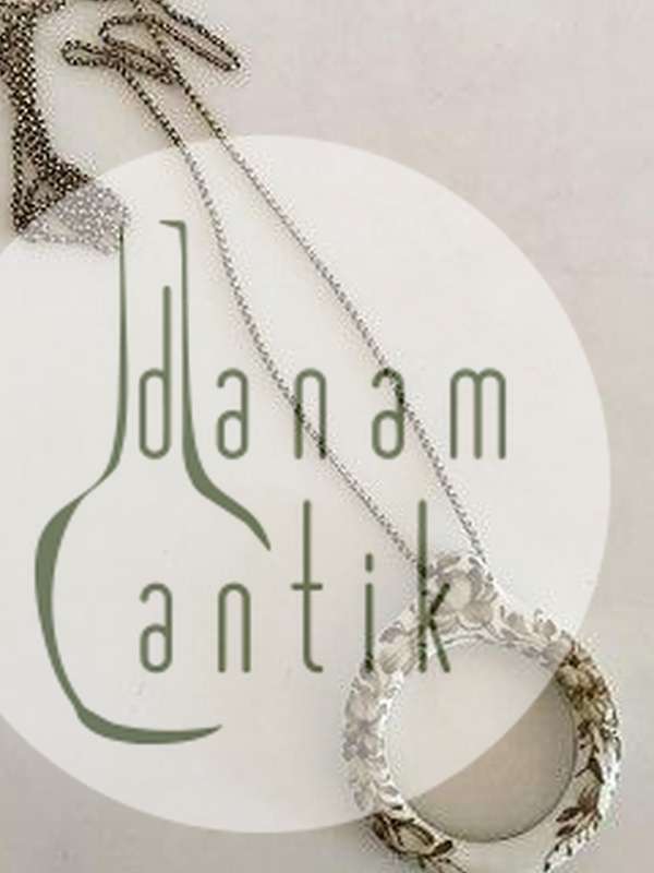 Royal Copenhagen Porcelæns vedhæng med Forstørrelsesglas / Lup