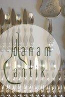 Georg Jensen Sterling sølv Fiskebestik model 55. Sæt til 12 personer med tilhørende serveringssæt