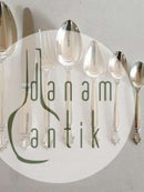 Georg Jensen Sterling Silber Besteck Queen 54 Stück mit alten Briefmarken