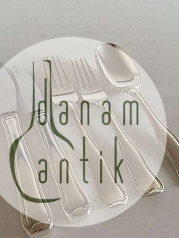 Georg Jensen Sterling Silber Doppeltes Drilling-Besteck für 6 Personen. 30 Teile.