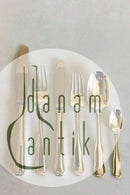 Georg Jensen Sterling Silber Besteckset mit doppeltem Besatz für 12 Personen. 72 Teile.