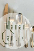 Georg Jensen Sterling Silber Doppeltes Drilling-Besteck für 12 Personen, 60 Teile.