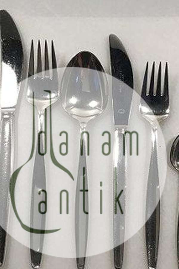 Georg Jensen Sterling Silber 'Cypress' Besteckset für 8 Personen (48 Teile)