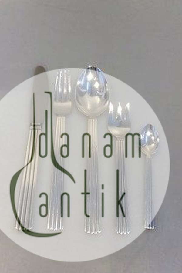 Georg Jensen Bernadotte Sterling Silber Lunch-Besteck-Set 60 Teile