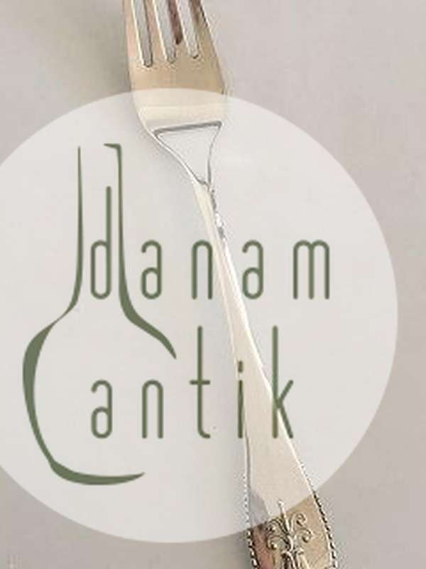 Georg Jensen Akkeleje Sterling Sølv Spisegaffel No 012