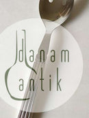 Georg Jensen Bernadotte Salad Serving Fork in Sterling Silver and Stainless Steel No 110B