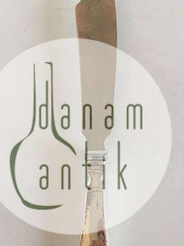 Georg Jensen Antik Lagkagekniv I Sterling Sølv og Rustfrit Stål No 196