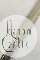 Georg Jensen Sterling Silber Lunchmesser mit doppeltem Wellenschliff Nr. 023 (kurzer Griff)