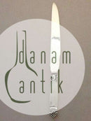 Georg Jensen Sterling Sølv Dronning Sjælden Kagekniv i Helsølv