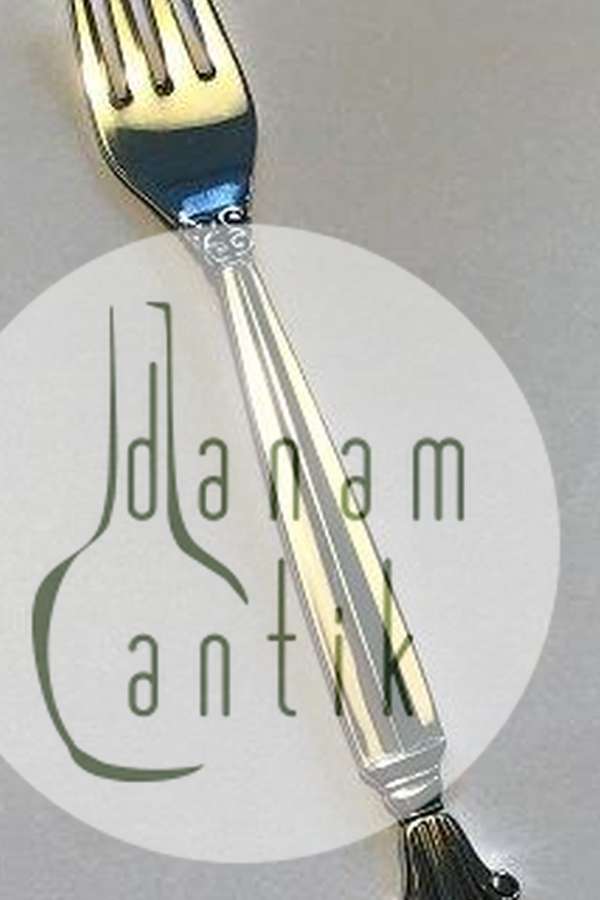 Georg Jensen Sølv Dronning Barnegaffel No 082