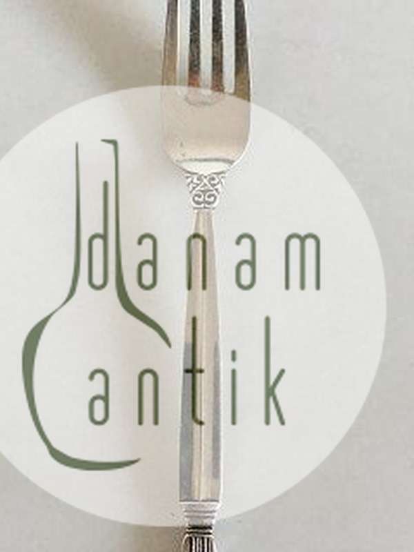 Georg Jensen Dronning Sterling Sølv Spisegaffel No 012